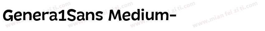 Genera1Sans Medium字体转换